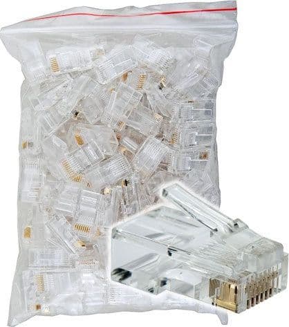 SKU: 20021626 Конектор RJ-45 1пач=100шт - Image 1