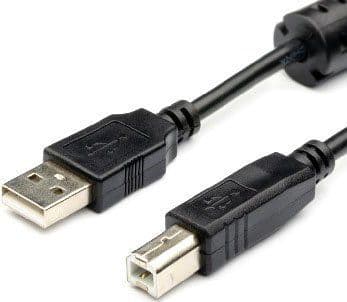 SKU: AD008 Кабель для принтера USB AM-BM 1,5м Black (28AWG) - Image 1