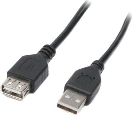 SKU: AD013 Подовжувач USB AF – AM 2м Black (KD00AS) - Image 1