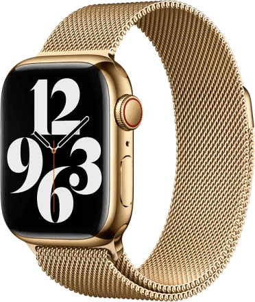 SKU: AKS063 Ремінець Milanese Loop для Apple Watch 42-44 mm Gold - Image 1