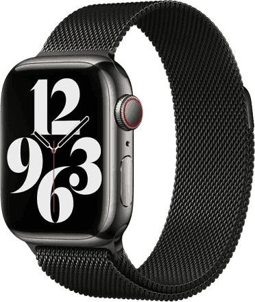 SKU: AKS064 Ремінець Milanese Loop для Apple Watch 42-44 mm Black - Image 1