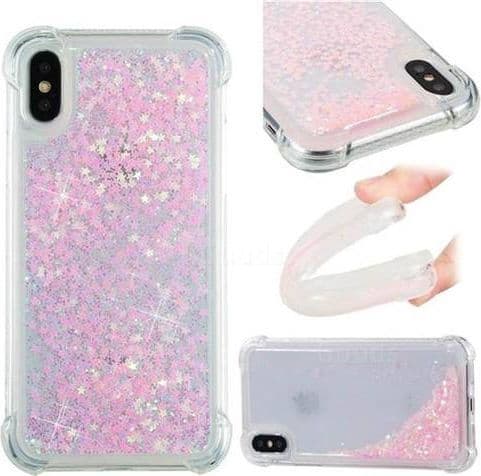 SKU: AKS114 Чохол Liquid Case для iPhone X/XS Pink - Image 1