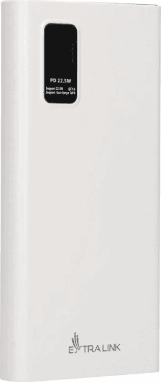 SKU: 11000129 Повербанк Extralink EPB-067W 10000 mAh White - Image 1