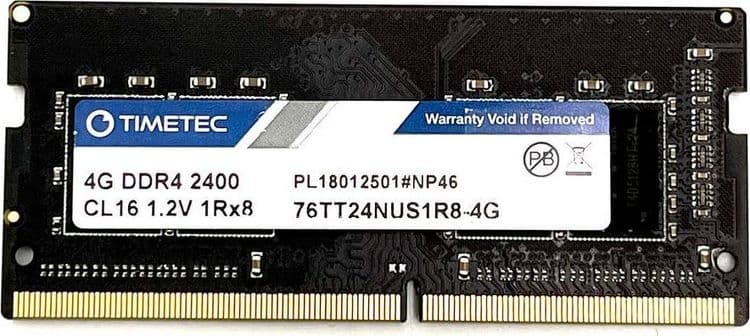 SKU: 76TT24NUS1R8-4G Модуль пам'яті Timetec DDR4 4 Гб 2400 МГц (76TT24NUS1R8) вживаний - Image 1