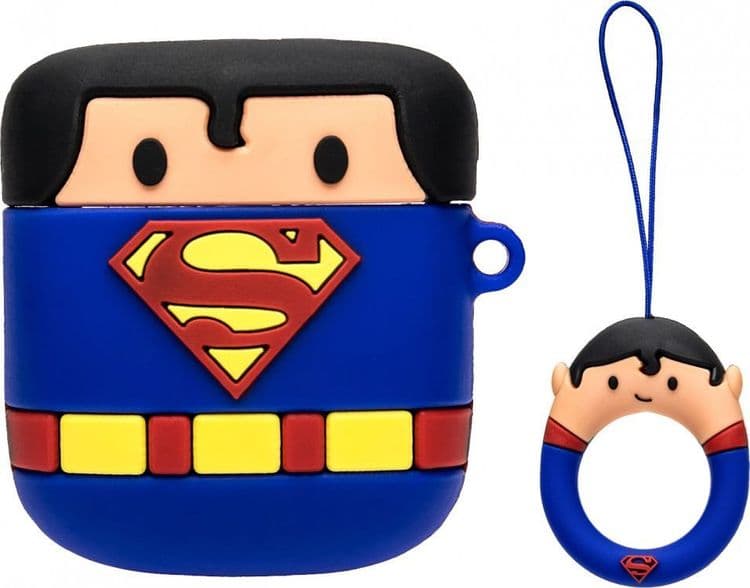 SKU: AKS027 Чохол Silicone Case Superman для Apple AirPods 1/2 Blue (SP-BL) - Image 1
