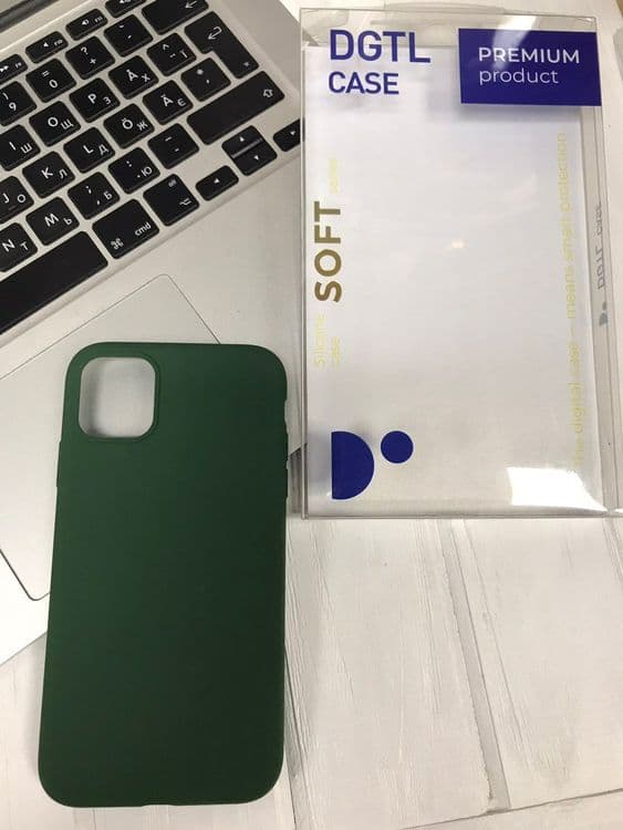 SKU: AKS094 Чохол DGTL Silicone case 360 для iPhone 11 Pro Max Pine Green - Image 1