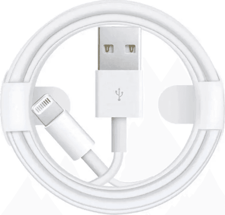 SKU: AKS287 Кабель Apple USB to Lightning 1 м Білий (Foxconn 1m) без упаковки - Image 1