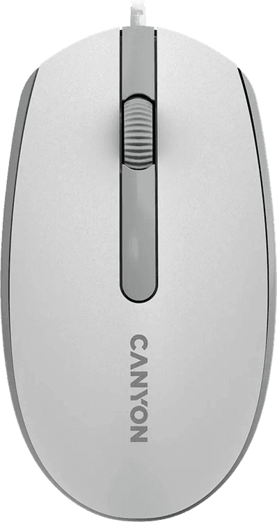 SKU: CM10 Миша дротова Canyon M-10 USB White/Gray - Image 1