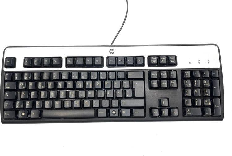 SKU: KL009 Клавіатура дротова HP KM-0316 USB Black/Grey (ENG) Вживаний - Image 1