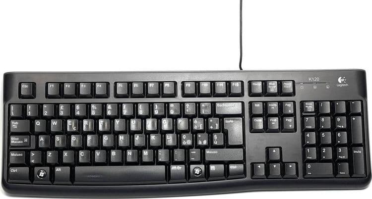 SKU: KL015 Клавіатура дротова Logitech K120 USB Black (ENG) Вживаний - Image 1