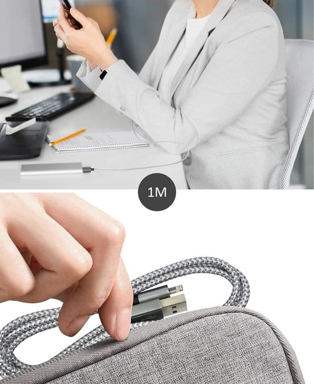 SKU: LPNA2696313423 Кабель IDISON USB to Lightning 1 м Сірий (OpenBox) - Image 1