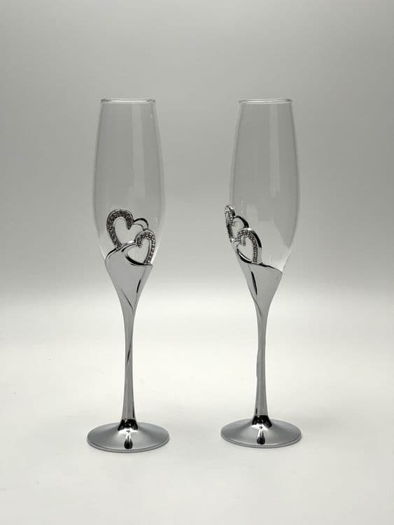 SKU: LPNHE757769334 Келихи для весільного шампанського LANLONG - Image 1