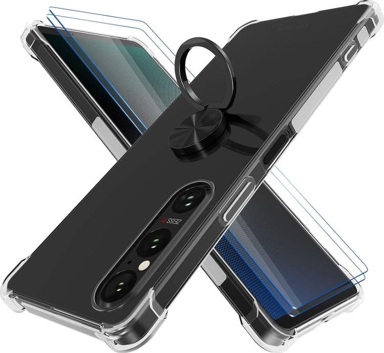 SKU: LPNHK151480501 Чохол-накладка з кільцем STARRYNOVA для Sony Xperia 1 V Transparent - Image 1