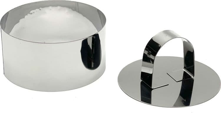 SKU: LPNIC083975124 Кондитерського кола з нержавіючої сталі діаметром 8 см і висотою 4 см (4 шт) - Image 1