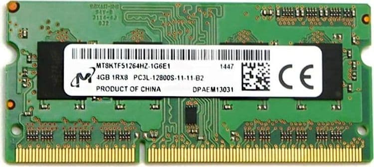 SKU: MT8KTF51264HZ-1G6E1 Модуль пам'яті Micron DDR3L 4 Гб 1600 МГц (MT8KTF51264HZ) вживаний - Image 1