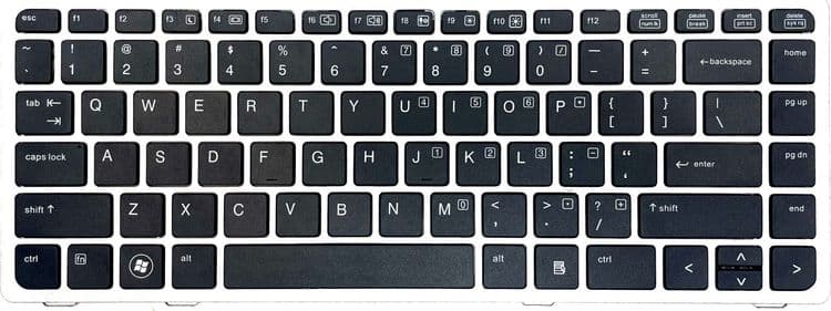 SKU: NKL004 Клавіатура для ноутбука HP EliteBook 8470p, 8460p Grey - Image 1