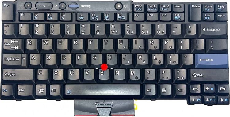 SKU: NKL007 Клавіатура для ноутбука Lenovo Thinkpad T400, T410, T420, T510, T520, X220, W510 Black - Image 1