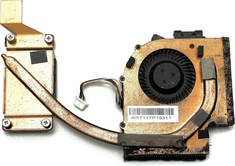 SKU: ZST081 Система охолодження, мідна трубка з вентилятором для ноутбука Lenovo ThinkPad E520 6 Pin (вживаний) - Image 1