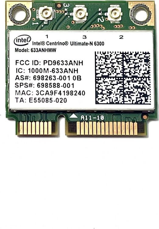 SKU: ZWIFI037 Wi-Fi модуль Intel Centrino Ultimate N6300 (633ANHMW) - Image 1