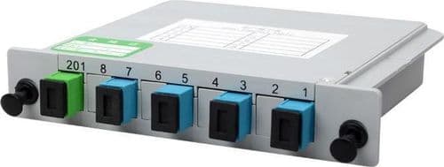 SKU: 10673498 Оптичний дільник корпусний Cor-X DIN 1/4 box SC/UPC (Splitter) - Image 1