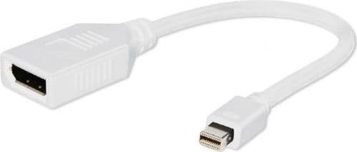 SKU: AD019 Перехідник mini DisplayPort to DisplayPort Cablexpert (A-mDPM-DPF-001-W) - Image 1