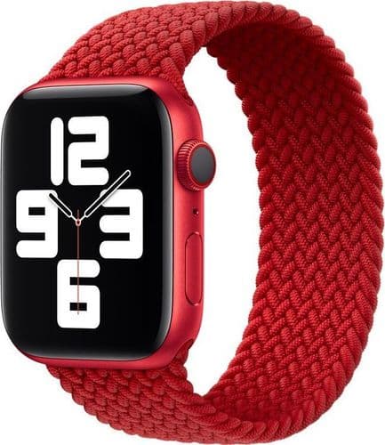 SKU: AKS050 Ремінець Woven Single Loop для Apple Watch 42-44 mm Red "M" - Image 1