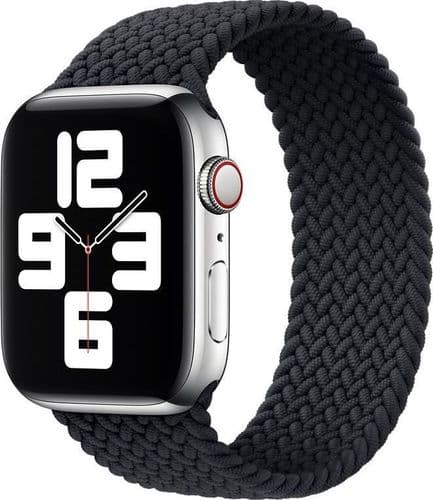 SKU: AKS051 Ремінець Woven Single Loop для Apple Watch 42-44 mm Charcoal "M" - Image 1