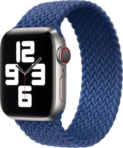SKU: AKS052 Ремінець Woven Single Loop для Apple Watch 42-44 mm Atlantic Blue "S" - Image 1