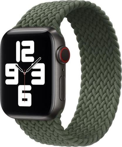 SKU: AKS053 Ремінець Woven Single Loop для Apple Watch 42-44 mm Inverness Green "S" - Image 1
