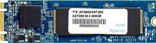 SKU: AP480GAST280 Накопичувач SSD Apacer AST280 480 Гб M.2 M.2 (SATA III) 3D NAND (TLC) - Image 1