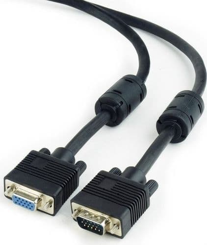 SKU: CB010 Кабель мультимедійний VGA to VGA 3,65 м Чорний (VMVF036501) - Image 1