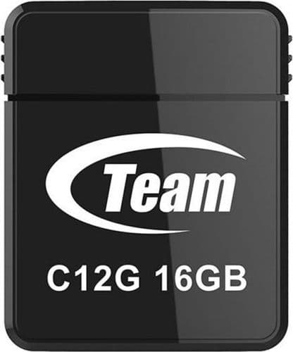 SKU: FL007 Флеш-накопичувач TeamGroup C12G 16GB USB 2.0 Black - Image 1