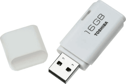 SKU: FL014 Флеш-накопичувач TOSHIBA U202 16GB USB 2.0 White - Image 1