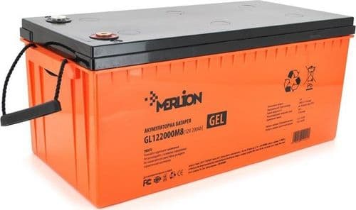 SKU: GL122000M8 Акумуляторна батарея Merlion GL122000M8 12V 200Ah - Image 1