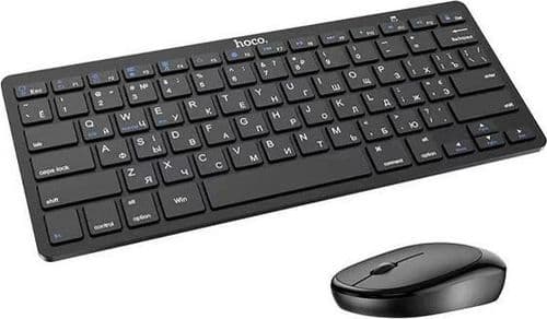 SKU: KM005 Комплект бездротовий Hoco DI05 BlueTooth Black (ENG / RU / UA) - Image 1