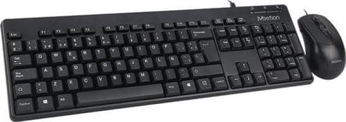 SKU: KM007 Комплект дротовий MEETION AT100 USB Black (ENG / RU / UA) - Image 1