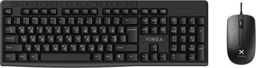 SKU: KM009 Комплект дротовий Vinga KBS-300 USB Black (ENG / RU / UA) - Image 1