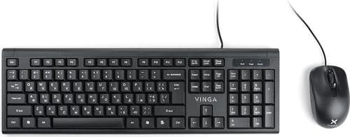 SKU: KM012 Комплект дротовий Vinga KBS-806BK USB Black (ENG / RU / UA) - Image 1