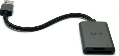 SKU: LPNA026814260 Кардрідер UNI USB to MicroSD/SD/ Silver (OpenBox) - Image 1