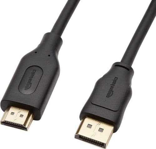 SKU: LPNA042163125 Кабель мультимедійний Amazon Basics HDMI to DisplayPort 0,9 м Чорний (OpenBox) - Image 1