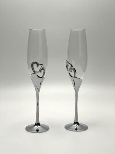 SKU: LPNHE757769334 Келихи для весільного шампанського LANLONG - Image 1