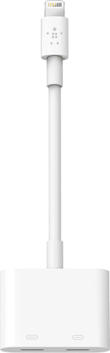 SKU: LPNHK182057780 Адаптер Belkin Lightning Audio + Charge RockStar White (OpenBox) - Image 1