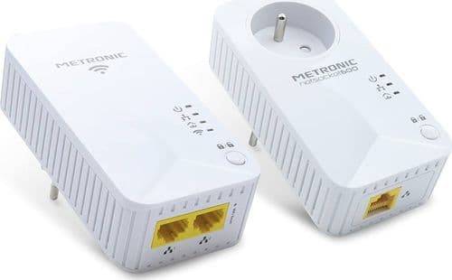 SKU: LPNIC012855224 Розетка Powerline Duo Wi-Fi 600 Metronic 495469 (OpenBox) - Image 1