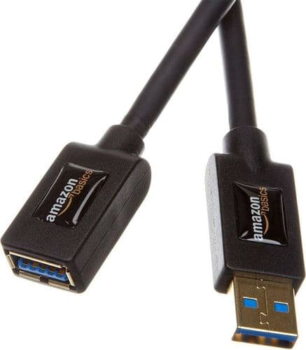 SKU: LPNIC013228900 Кабель-подовжувач Amazon Basics USB типу A 3.0, 2 м, чорний - Image 1