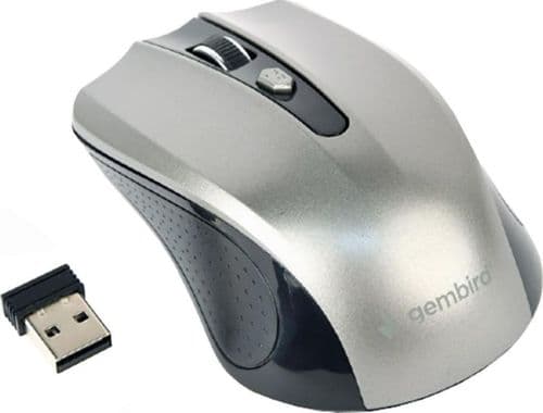 SKU: MUSW4B04BGWI Миша бездротова Gembird MUSW-4B-04 Wireless 2.4GHz Black/Grey - Image 1