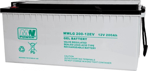SKU: MWLG 200-12EV Гелевий акумулятор MWLG 200Ah 12V 12-15 років служби - Image 1