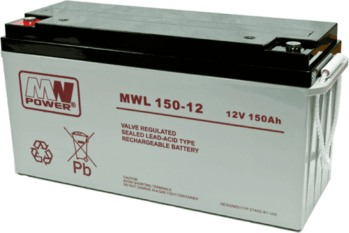 SKU: MWL 150-12 Акумулятор AGM MWL 150Ah 12V 10-12 років служби - Image 1