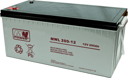 SKU: MWL 200-12 Акумулятор AGM MWL 200Ah 12V 10-12 років служби - Image 1