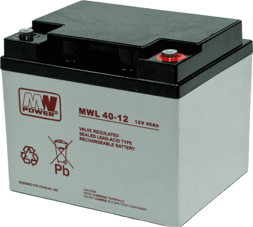 SKU: MWL 40-12 Акумулятор AGM MWL 40Ah 12V 10-12 років служби - Image 1