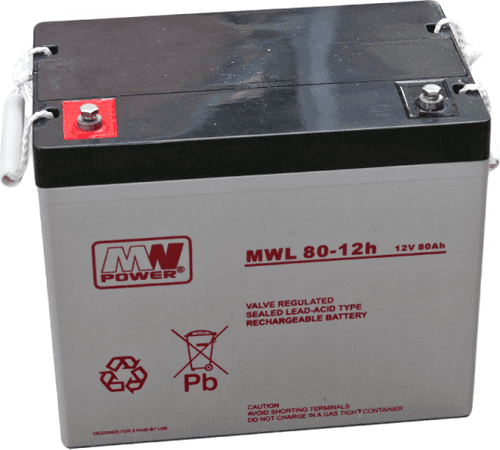 SKU: MWL 80-12h Акумулятор AGM MWL 80Ah 12V 10-12 років служби - Image 1
